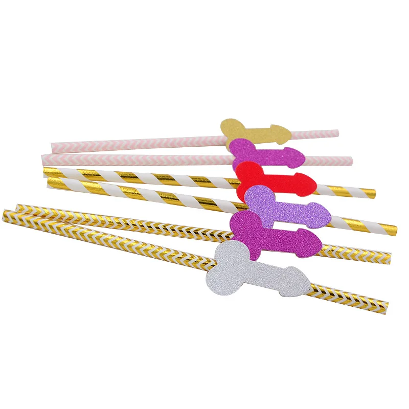 6 шт. бумага для пениса питьевая соломинка свадебной вечеринки свадебный душ