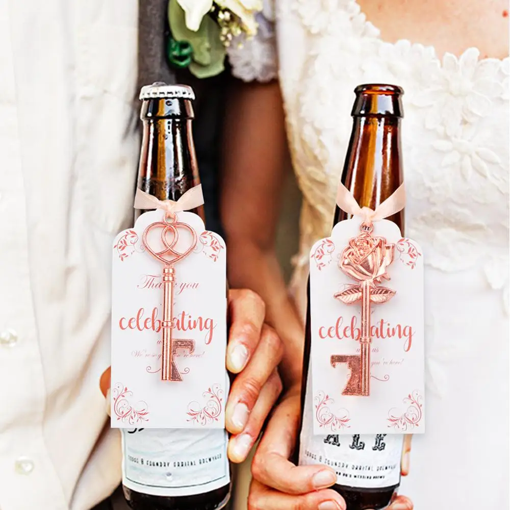 OurWarm свадебные подарки для гостей 10 шт./компл. розовое золото открывашка пивных