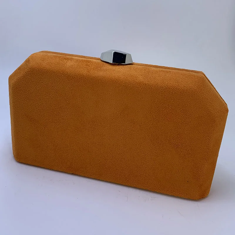 Orange as photo Nophia замшевые вечерние клатчи и вечерние женские сумки - Цвет: Orange as photo
