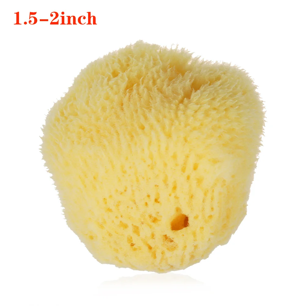 1.5-2inch Губка для душа, щетка для ванны тела, отшелушивающий скребок для спа, моющий очиститель, массаж, натуральный материал, средство для ухода за лицом - Цвет: 1.5-2inch