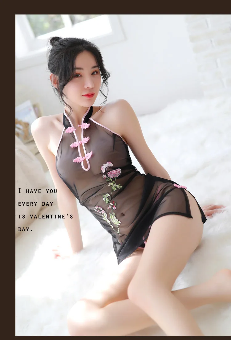 Sexy babydolls for women Uniform Cheongsam Cosplay Open crotch body sexy lingerie hot Products adults erotic costumes | Тематическая