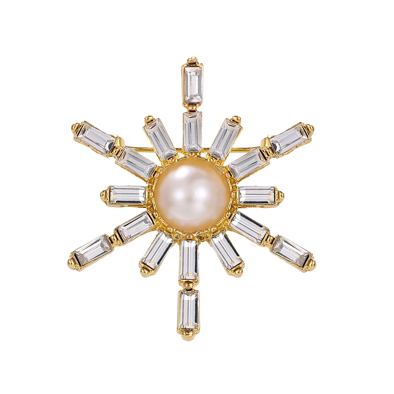 WEIMANJINGDIAN Новое поступление золотистого цвета покрытая искусственным жемчугом и