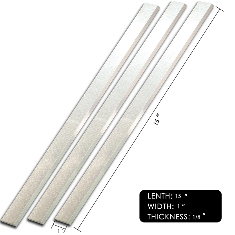 Сменные лезвия для строгального станка, 15 дюймов, 3 шт., для Delta 22 677 DC 380 гризли G0453 G1021 G6701 JET 708529G