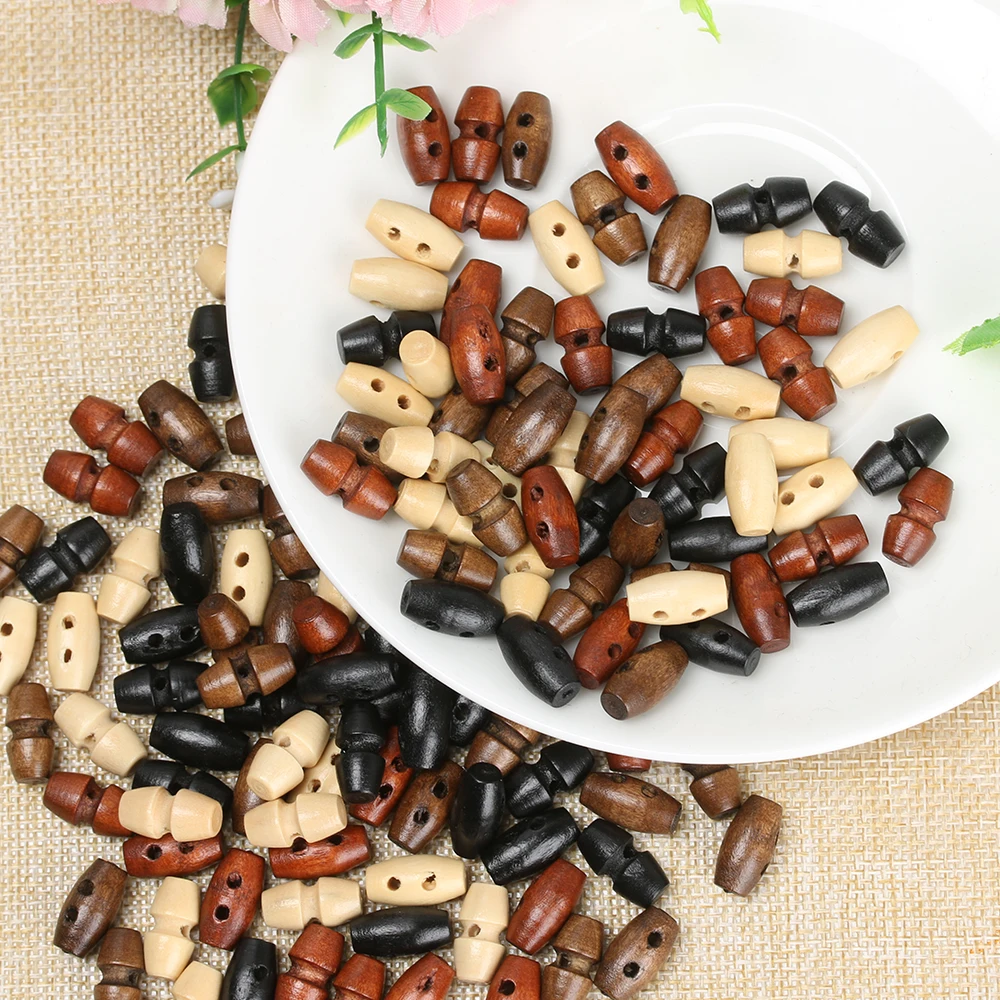 20/40 шт. 15 мм мини пуговицы из рога для самостоятельного изготовления 1/6 кукол