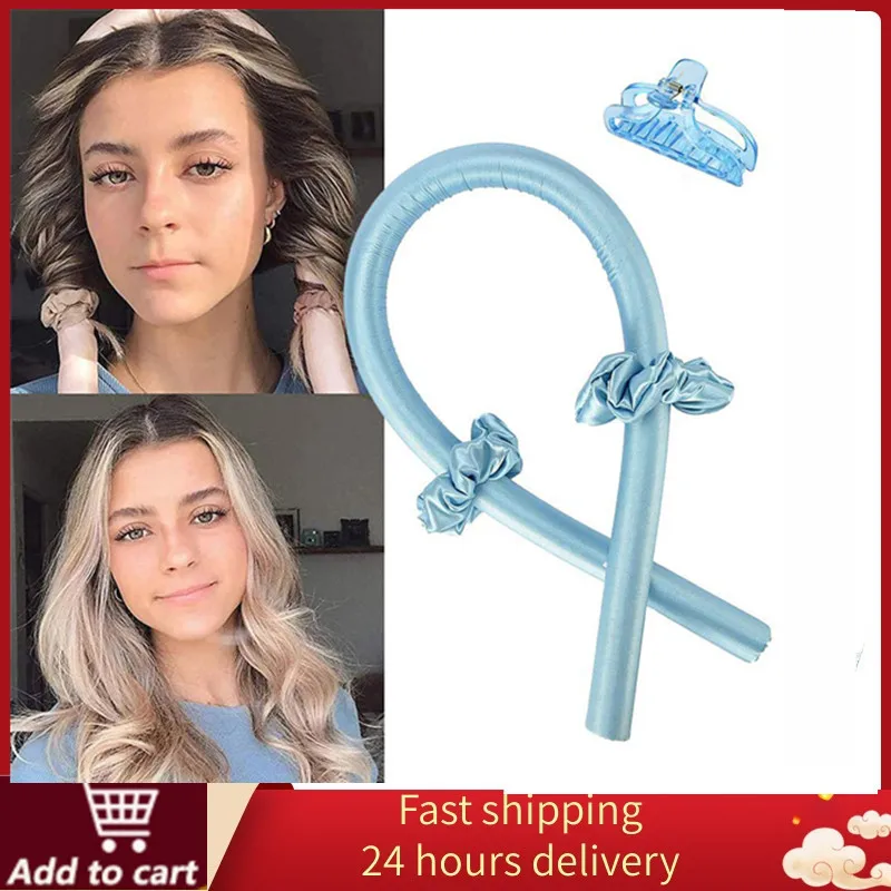 

Heatless Curling Rod Headband No Heat Curls Ribbon Hair Rollers Sleeping Soft Headband Hair Curlers DIY Hair Styling Tools