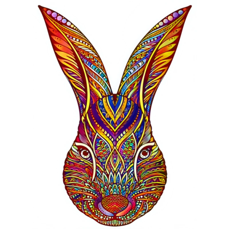 

Головоломка в форме инопланетянина, милый длинный ушной кролик, деревянная головоломка 3D 100 200 300 штук, игра «сделай сам», деревянная игрушка ...