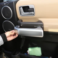 car door inner handle protection cover decorative frame trimabs chromefor landrover discovery 3 lr3 2004 09interior accessory