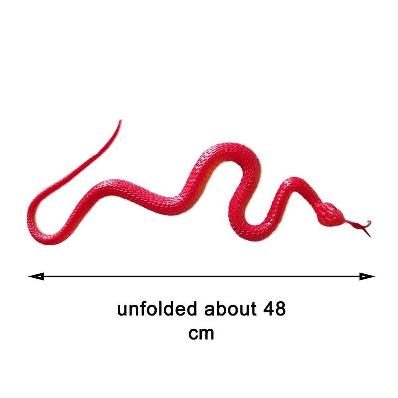 

Simulation Soft Scary Fake Snake Tricky Funny Spoof Toy Horror Toys Gift Plastic For Party Novelty Event Snake Halloween To C5L9