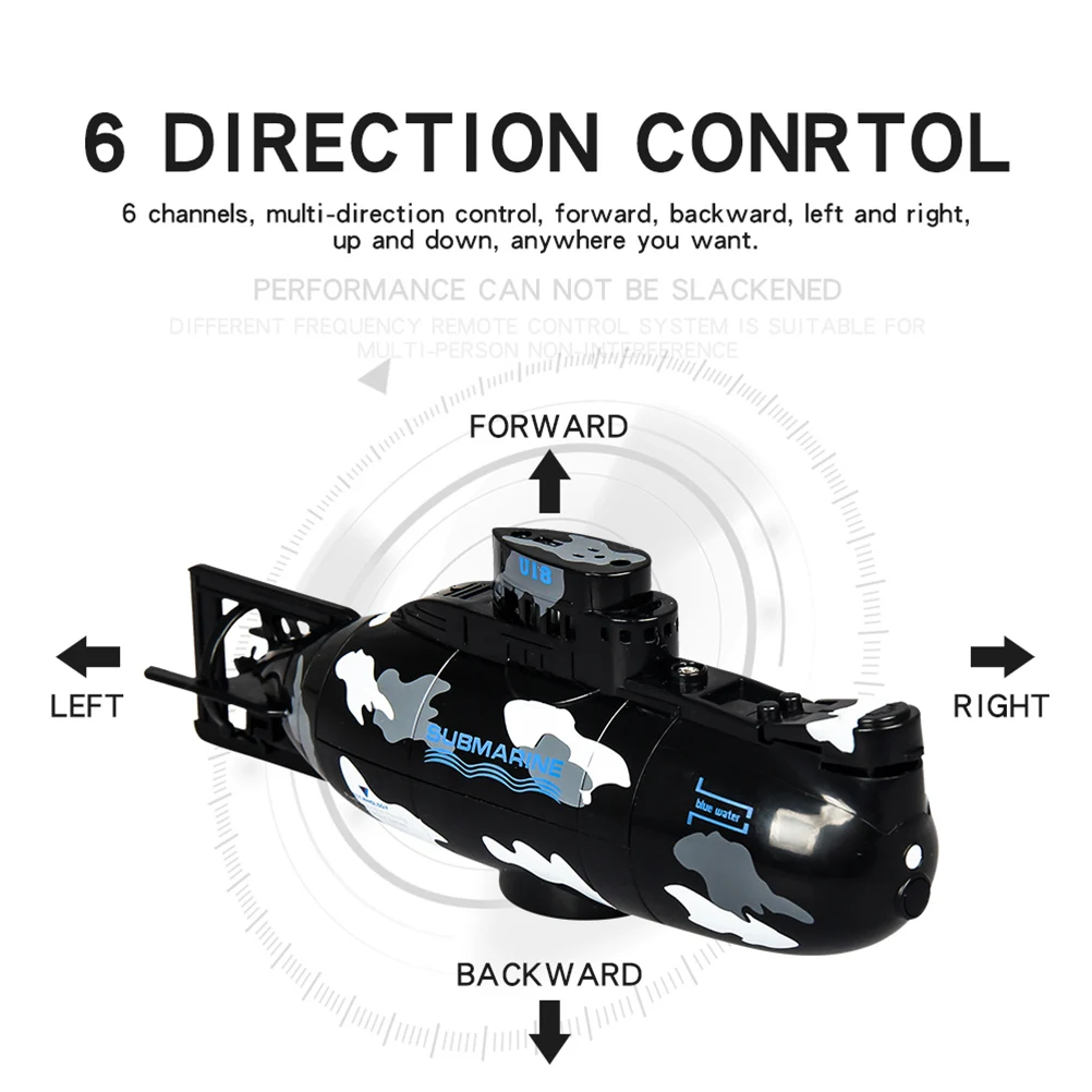 Подводная лодка на радиоуправлении мини 3 7 в пластиковая подводная игрушка с