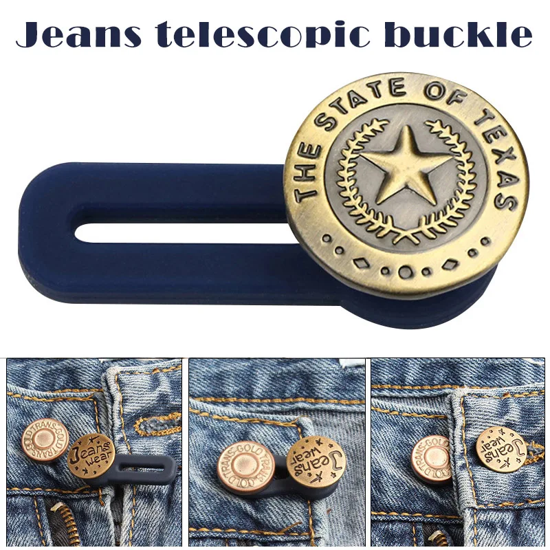 10 шт. выдвижная регулируемая съемная удлиненная кнопка для джинсов J55 |