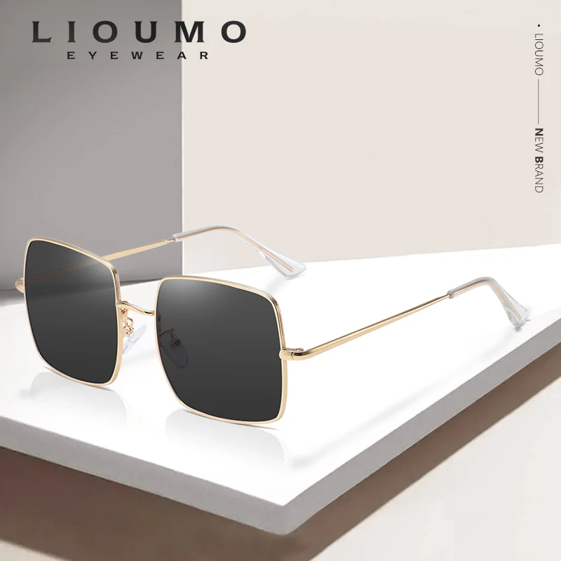 Очки солнцезащитные LIOUMO Мужские поляризационные роскошные брендовые