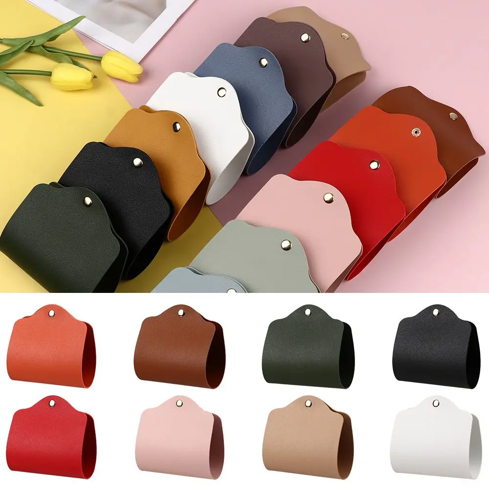 

Portable Double Sided Leather Organizer Protective Cover Storage Clip Face Covering Holder Storage Case Foldable