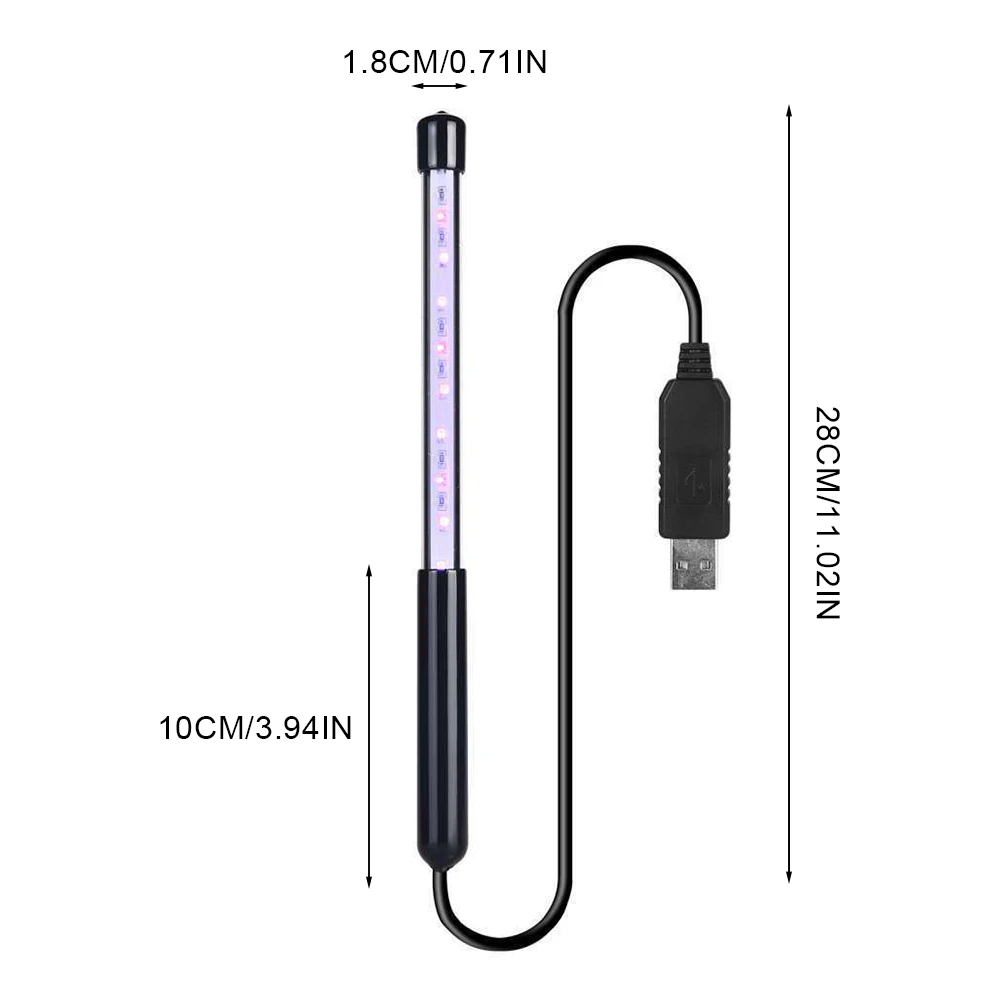 

UV Sanitizer Wand Handheld Disinfection Lamp 5V Portable UV Lamp light for Home Travel Use Room Car Pet Area Bacterial Kill Mite