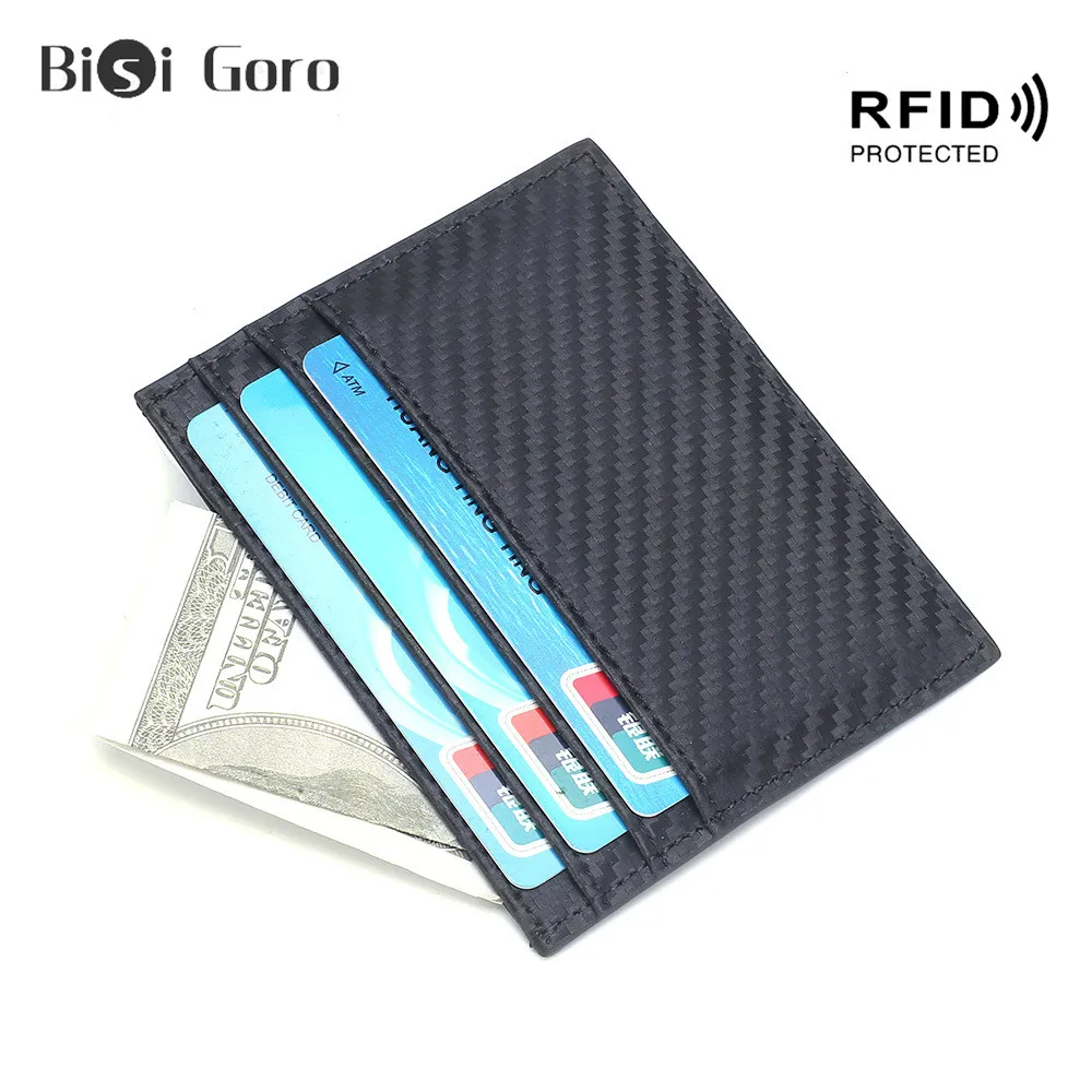 BISI GORO мужской кошелек из натуральной кожи с держателем для кредитных карт
