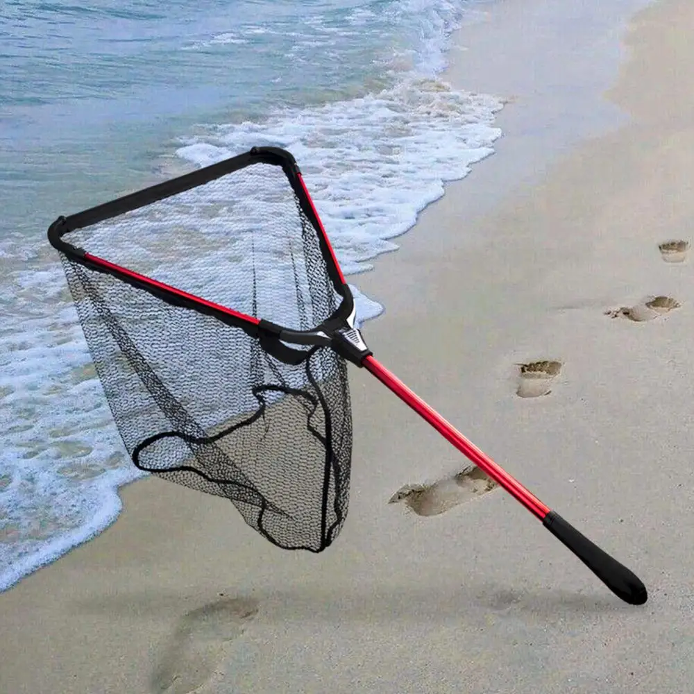 Рыболовная сеть Fiblink складная телескопическая алюминиевая рыболовная с