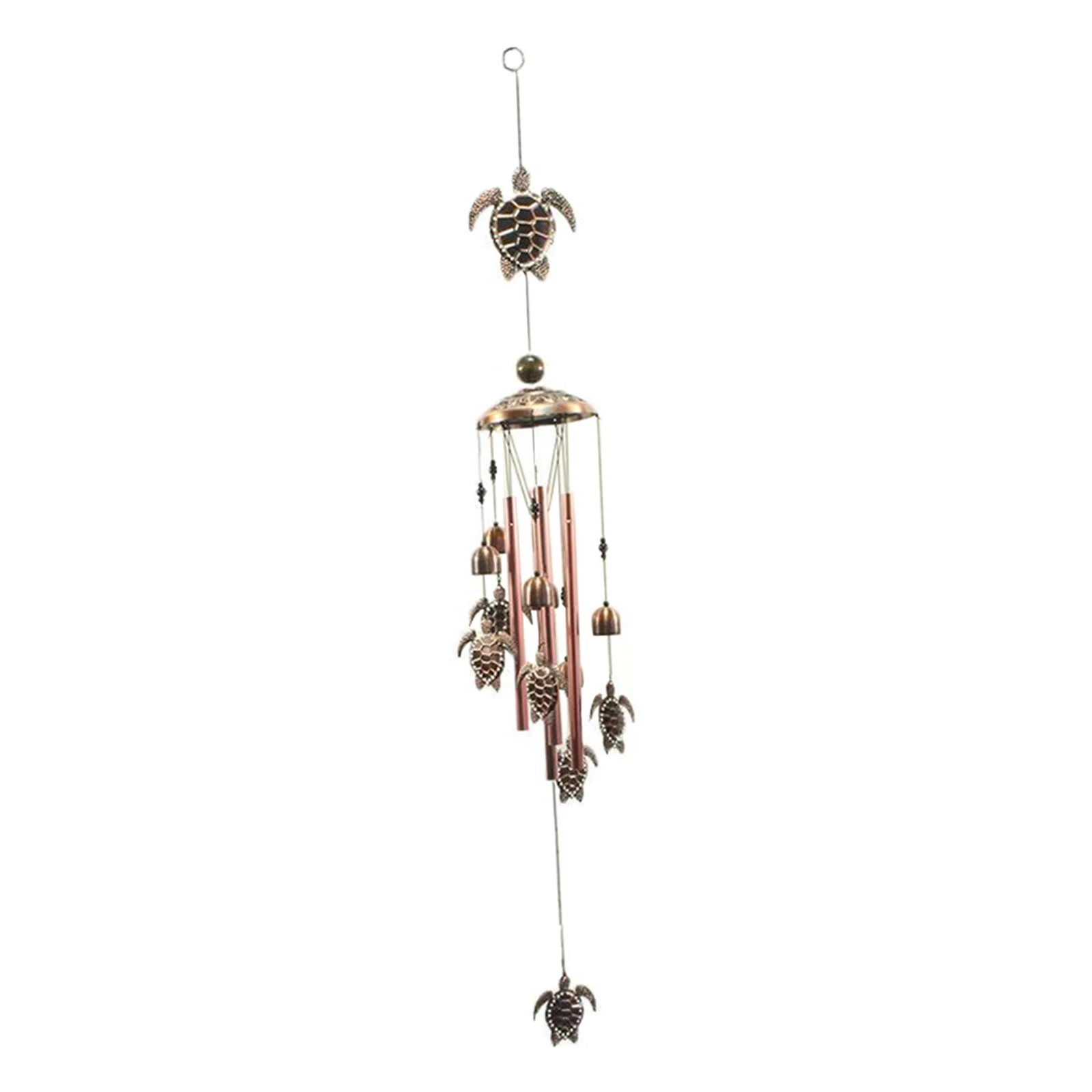 

Alloy Sea Turtle Wind Chimes Brass Wind Chime Sympathy Wind Chimes Outdoor, 4 Tubes, 90cm