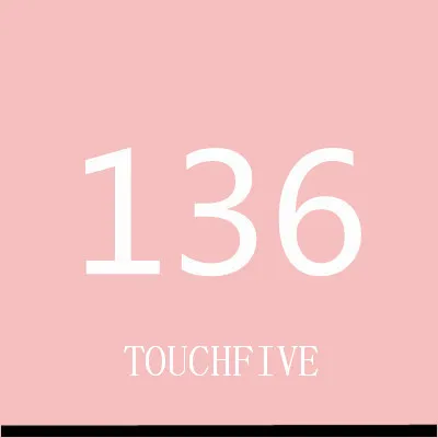 TOUCHFIVE 168 цветов одиночные художественные маркеры Кисть ручка эскиз на спиртовой основе маркеры двойная головка манга ручки для рисования товары для рукоделия - Цвет: 136-blush