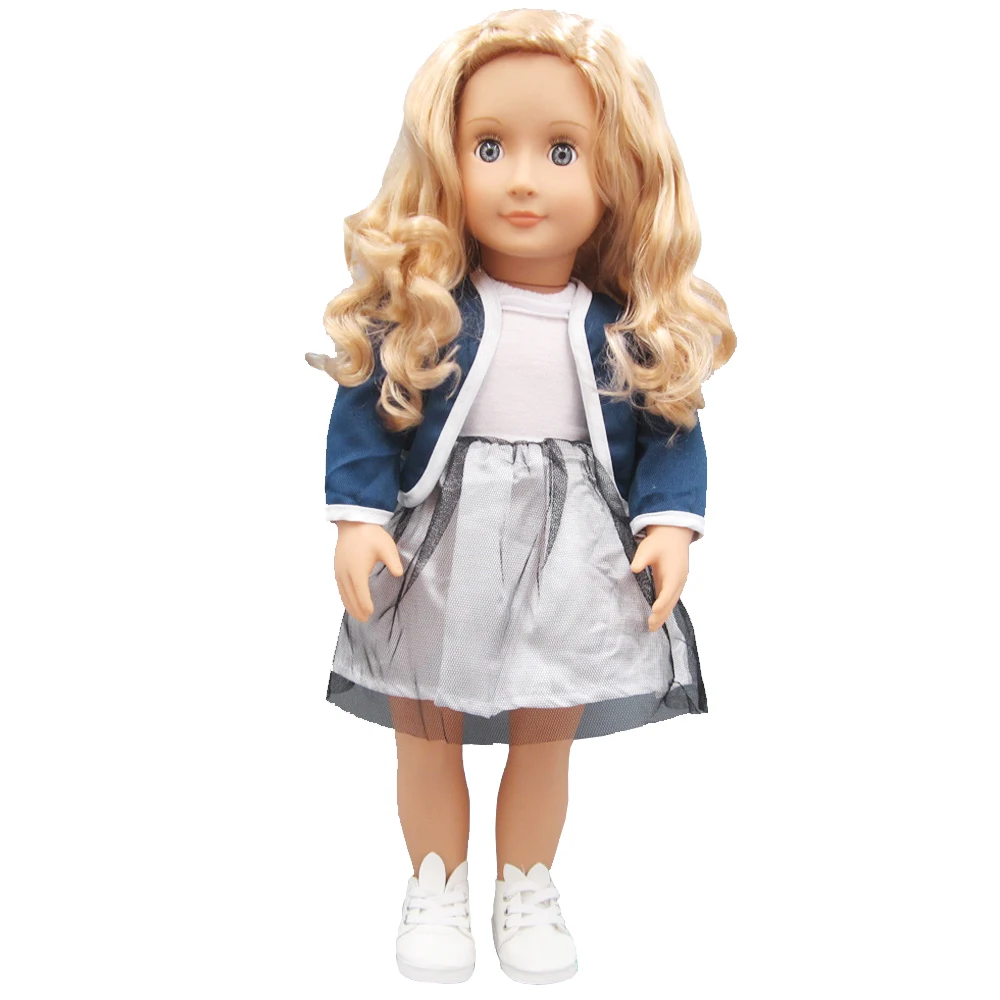 Кукольная одежда для 18-дюймовых американских кукол 43-45 см платье с красными