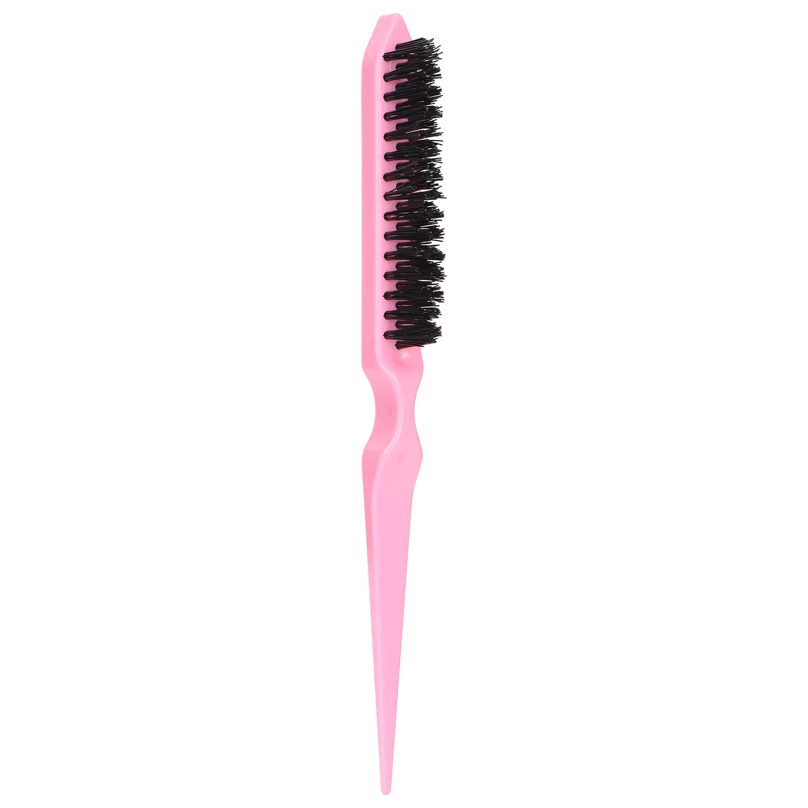 

After Shave Cream For Beard Growth Plastic Handle Teasing Brush Travel Portable Nylon Hair Beard Brush Styling Tool (Pink)