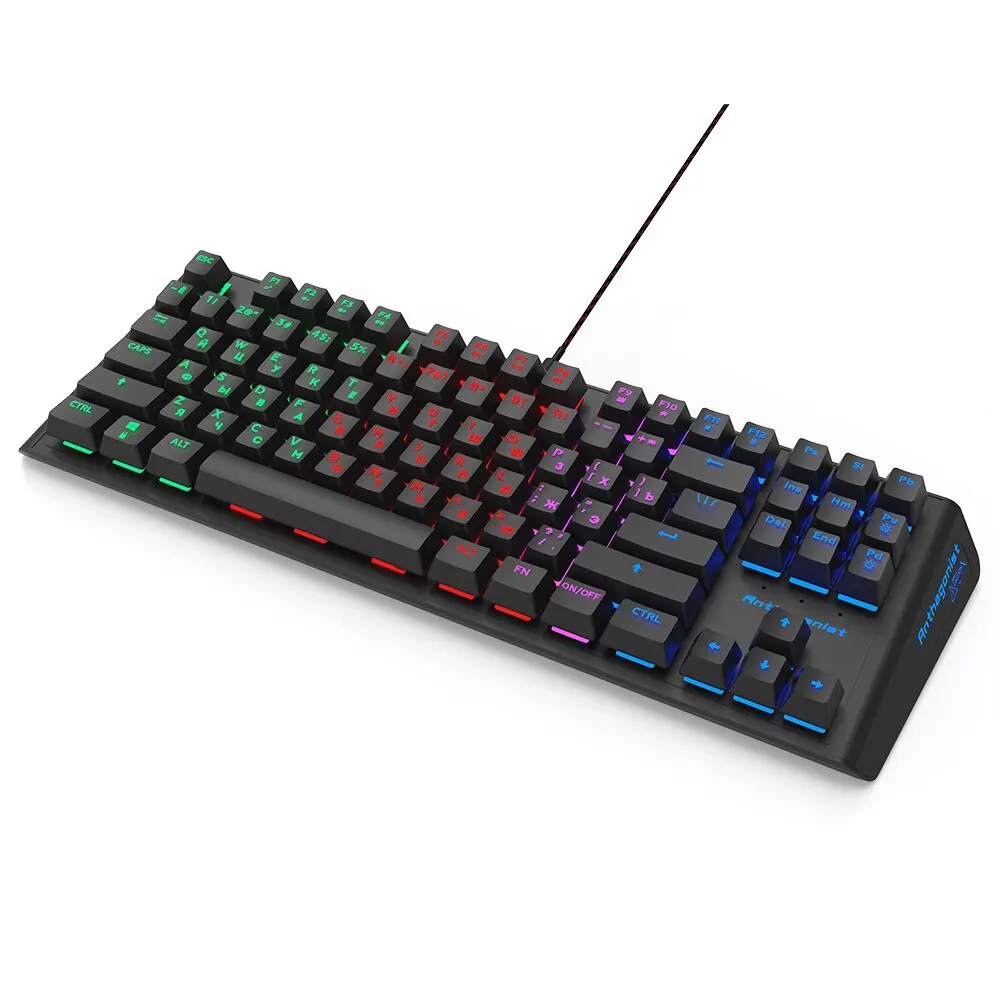 Игровая компьютерная клавиатура RITMIX RKB-500 Antagonist [проводная мембранная клавиш - 88
