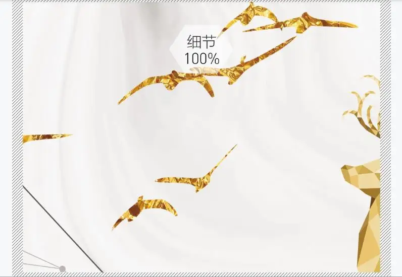 Пользовательские 3D настенные фрески мраморные золотые линии обои для стен