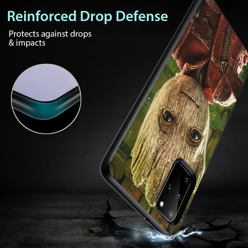 

Marvel Guardians Groot for Samsung Galaxy S21 S20 FE Ultra Lite S10 5G S10E S9 S8 Plus Black Soft Phone Case