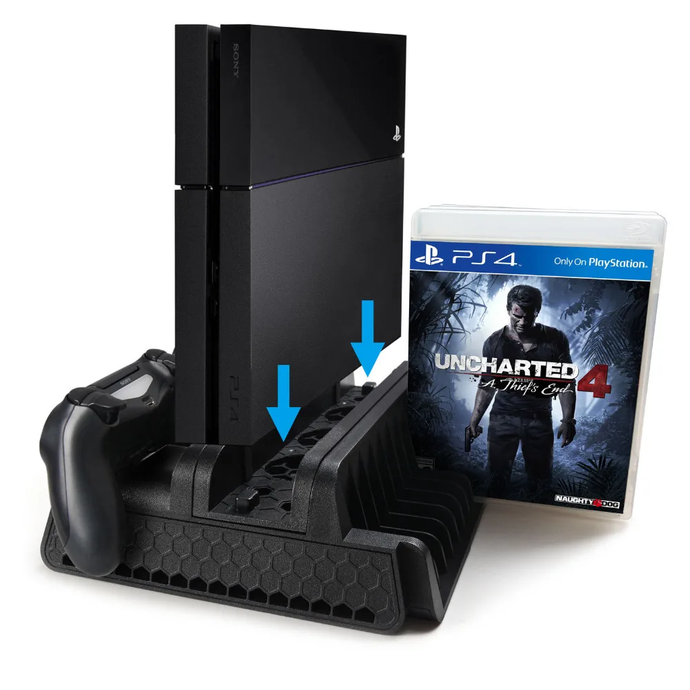 PS4 аксессуары PS4/PS4 Slim/PS4 Pro Vertical консоли Вентилятор охлаждения контроллер Зарядное