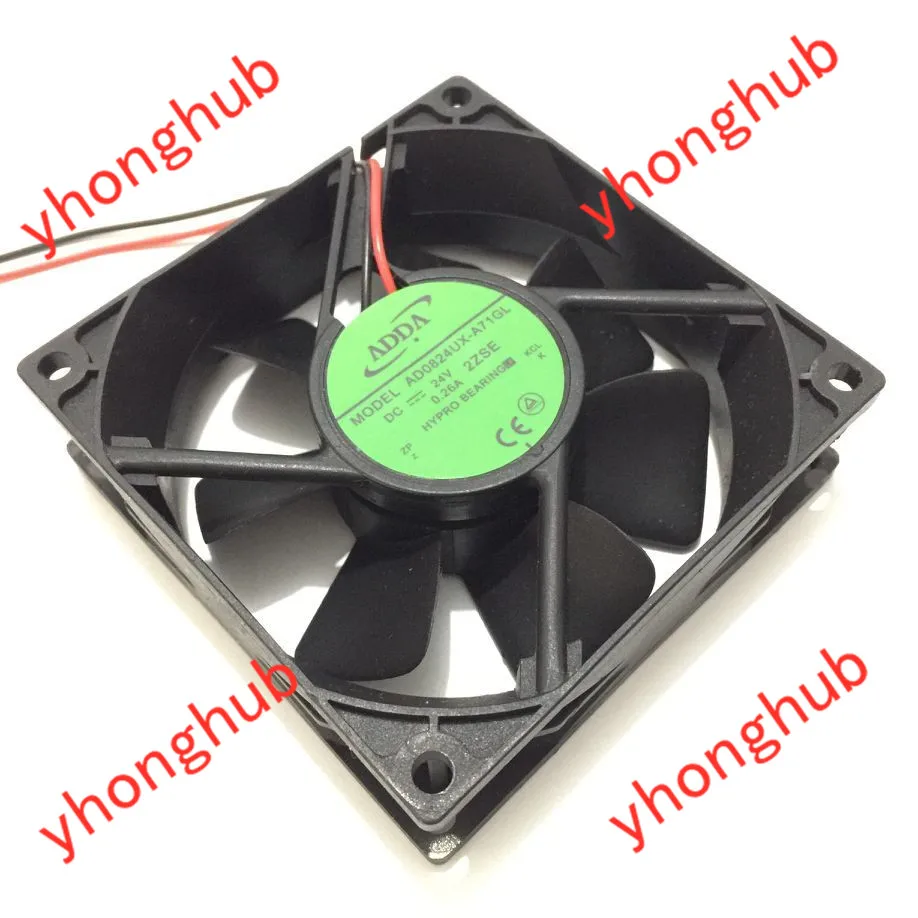 Охлаждающий вентилятор для сервера ADDA AD0824UX A71GL DC 24 В 0 26a 80x80x25 мм|square fan|server fanadda 24v dc