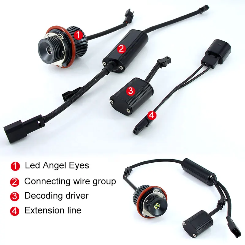 2X без ошибок чипы T6 светодиодные лампы Angel Eye для габаритных огней BMW E39 E53 E60 E61 E63 E64