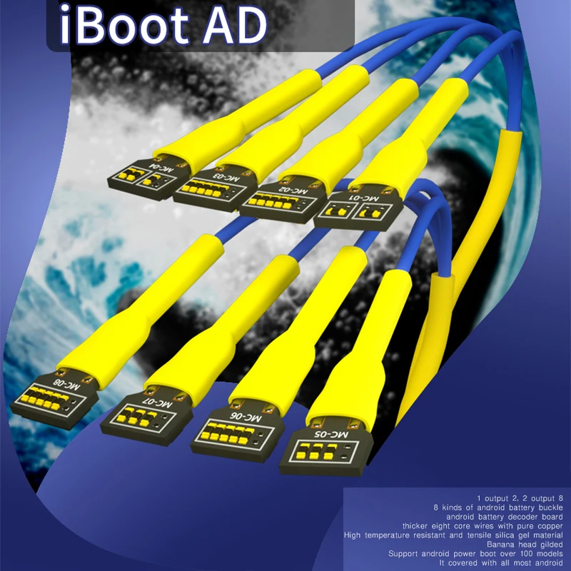 MECHANIC Iboot AD Android Phone DC источник питания Тестовый Кабель для samsung huawei Xiaomi OPPO VIVO Boot Line Инструменты для ремонта телефона