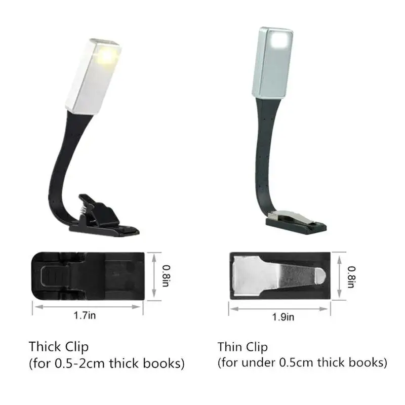 

mini portable reading lamp three-color temperature charging lamp protection lighting clip stepless dimming reading student U6U4