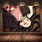 Картина рассекающий демонов киметасу No Yaiba для украшения дома, современный плакат на холсте с HD-печатью, модульная Аниме Картина для коридора