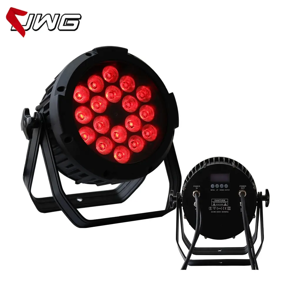 2 шт./лот 18x18 Вт RGBWA UV 6 в 1 Светодиодный прожектор IP65 DMX водонепроницаемый Par Can DJ