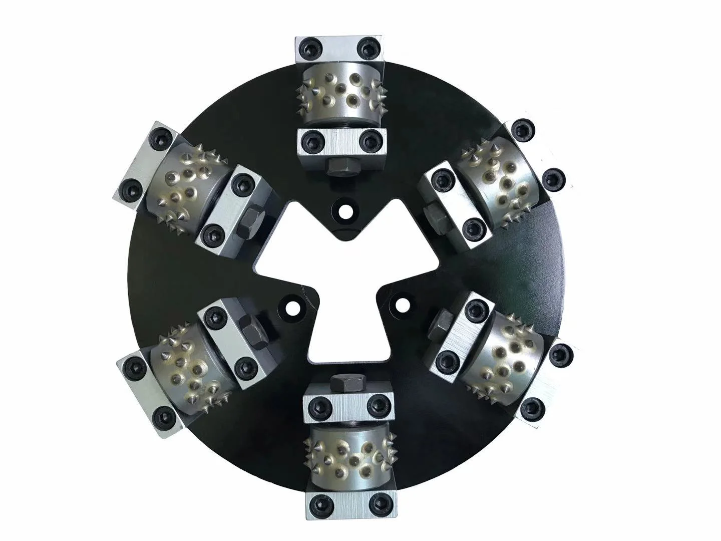 

270mm 6 Heads HTC quick change Rotary Bush Hammer with 6*45 pins rollers for concrete