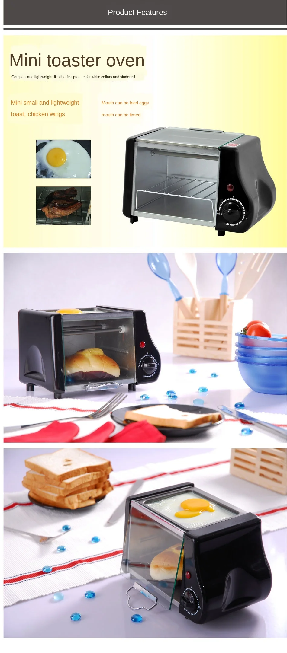 

Popular Multi-Function Mini Electric Oven Student Dormitory Toaster Oven