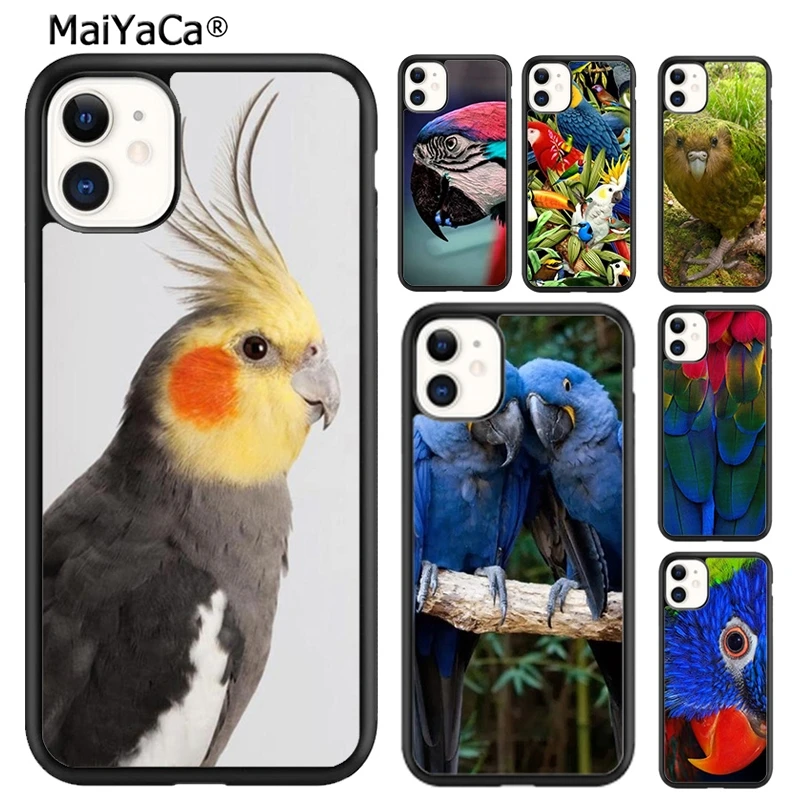 MaiYaCa чехол для телефона с экзотическим коллажем попугая птица iPhone 5s SE 6s 7 8 plus X XR XS 11