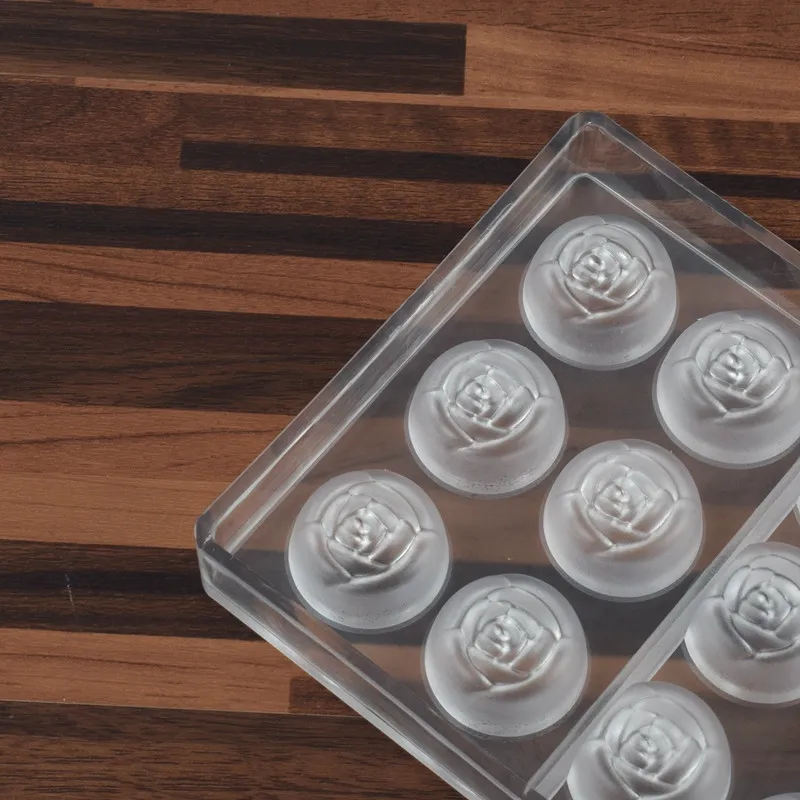 3D конфеты форма цветок Форма для шоколада поликарбонатные шоколадные формы на