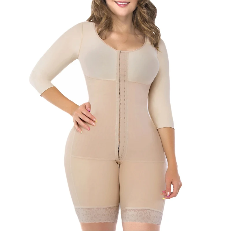 Post Surgery Full Body Shapewear Tummy Control And Butt-Lifting Effect With Built-In Bra For Women Sexy Bodysuit
