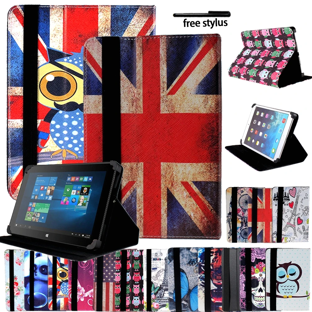 

Universal Tablet Case for Linx 7/8/10/Linx 820/Versare/1010B/1020/10V32/10V64 Pu Leather Drop Resistance Cover Case+Stylus