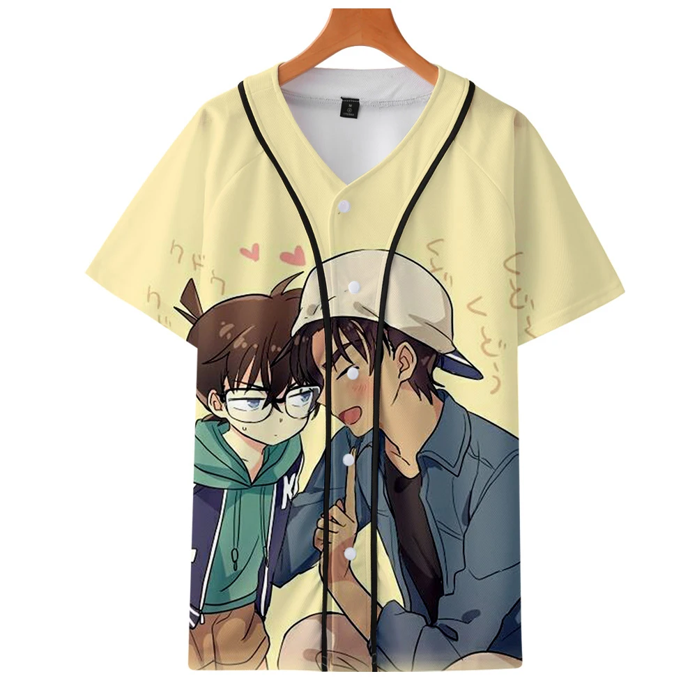 Conan 3D печатных бейсбольные футболки для женщин/мужчин мода лето короткий рукав