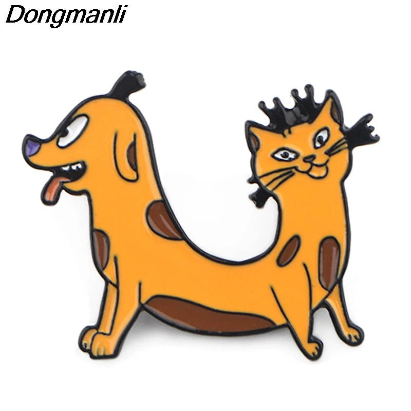 P3933 Dongmanli аниме ювелирные изделия забавная кошка милая собака металлические