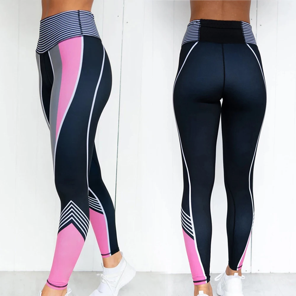 

Новые облегающие спортивные штаны с принтом для йоги с высокой талией женские Леггинсы 3D брюки-карандаш с цифровым принтом магазин NYZ