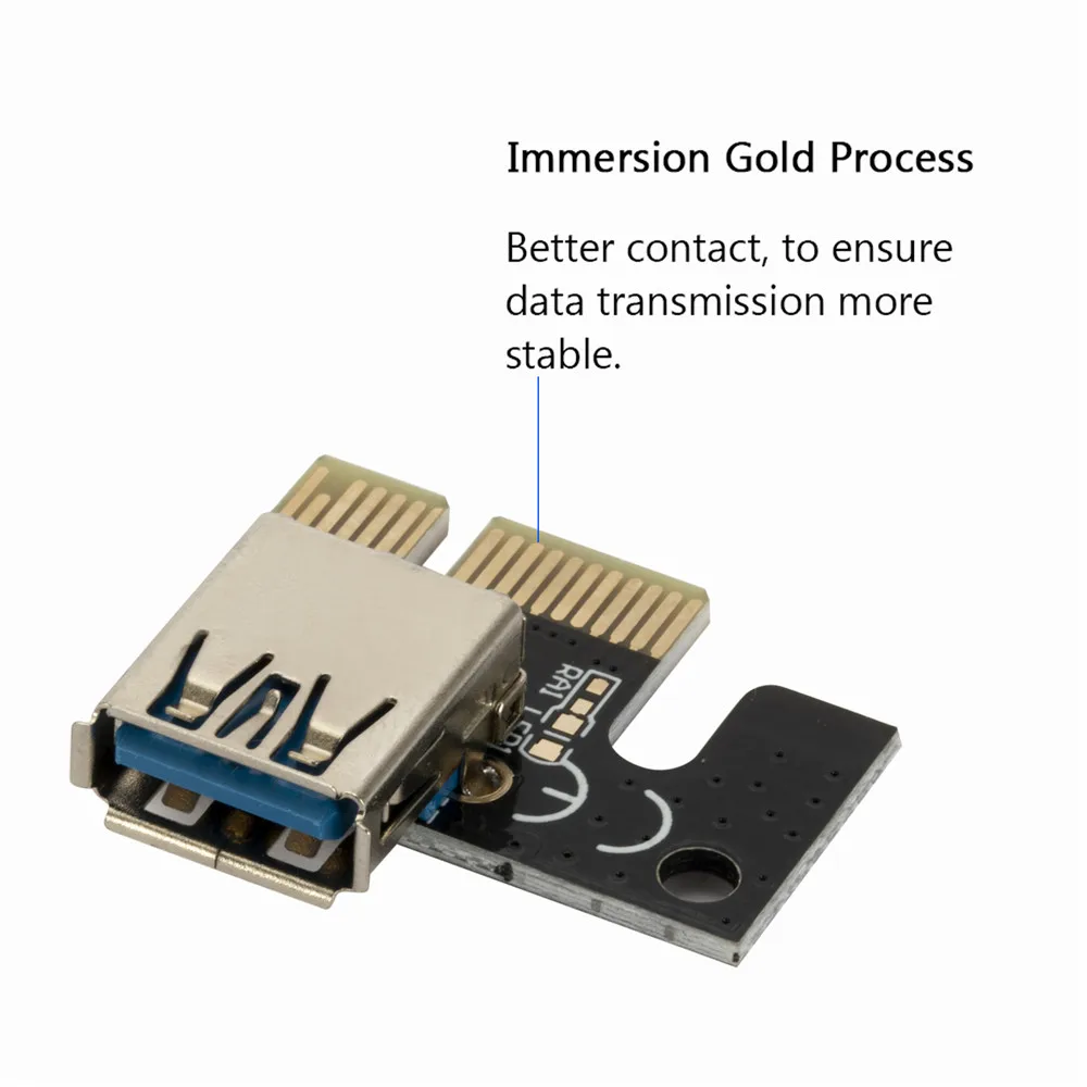 Кабель питания Kebidu SATA 15pin-4pin/6pin VER006 PCI-E 1X до 16X карта расширения 60 см USB 3 0
