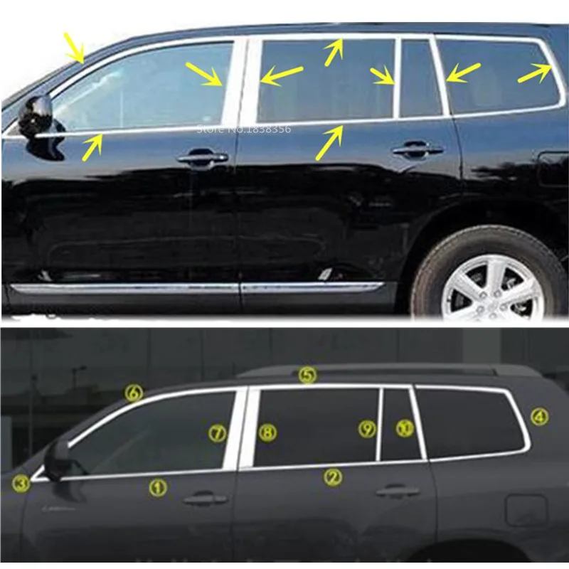 Автомобильная палка из нержавеющей стали Стекло окно гарнир столб колонна