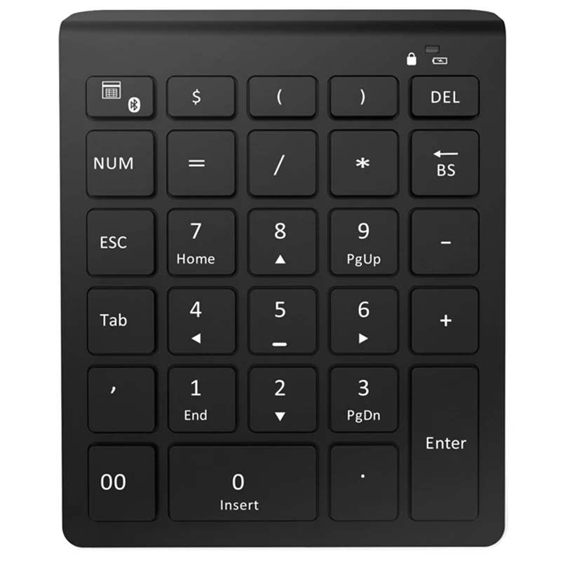 PPYY NEW 28 клавиш беспроводная цифровая клавиатура Мини Numpad с большим количеством