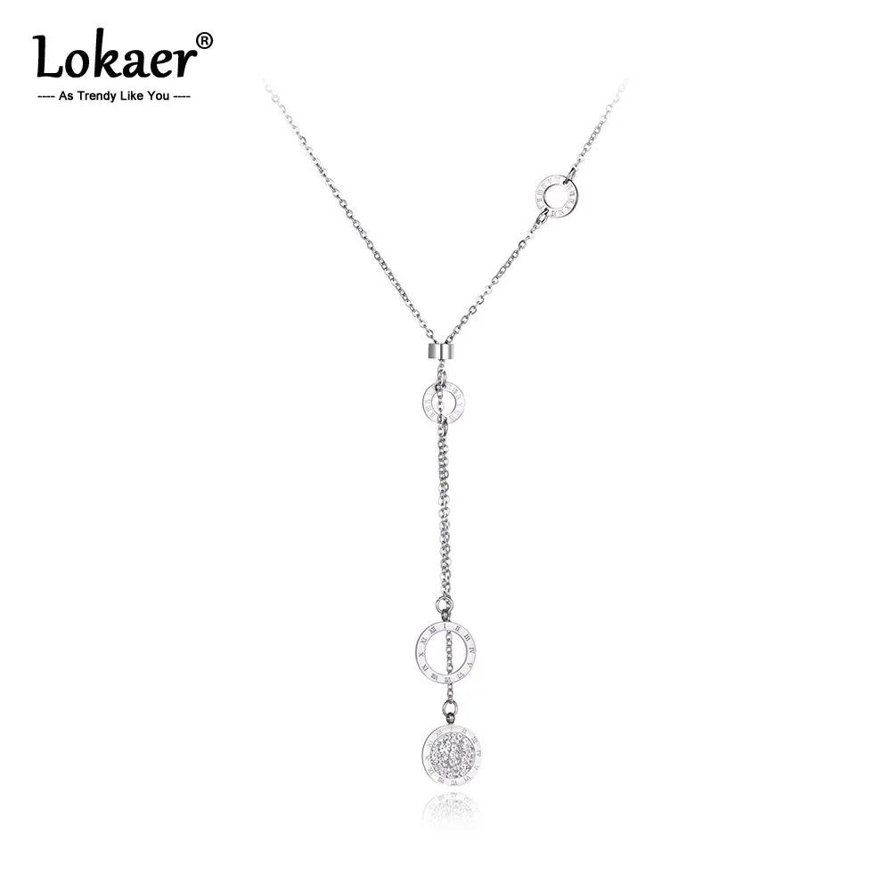 Lokaer оригинальный дизайн богемский стиль римские цифры очаровательные ожерелья