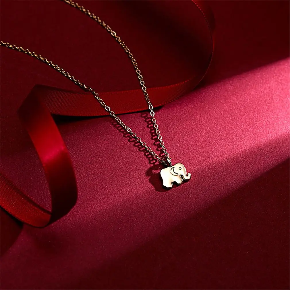 Модное ожерелье на удачу из сплава с бумажными карточками и слоном аксессуары