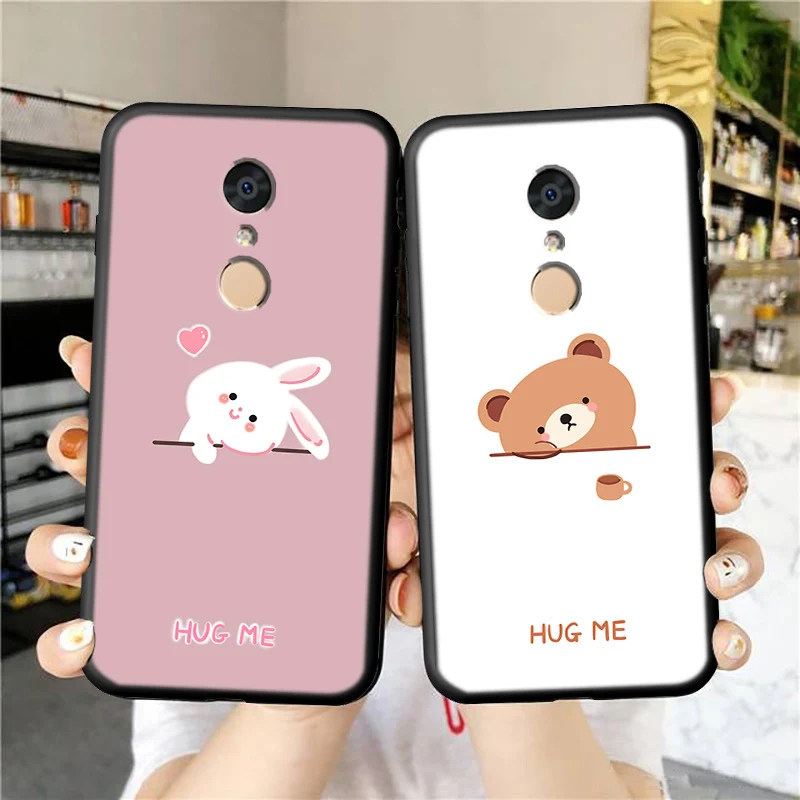 

For 360 N5 Phone Case Luxury Funda Rabbit Bear Cute Silicone Soft Shell 360n5 36o 36on5 Celular Sleeve Cartoon Back Covers Coque
