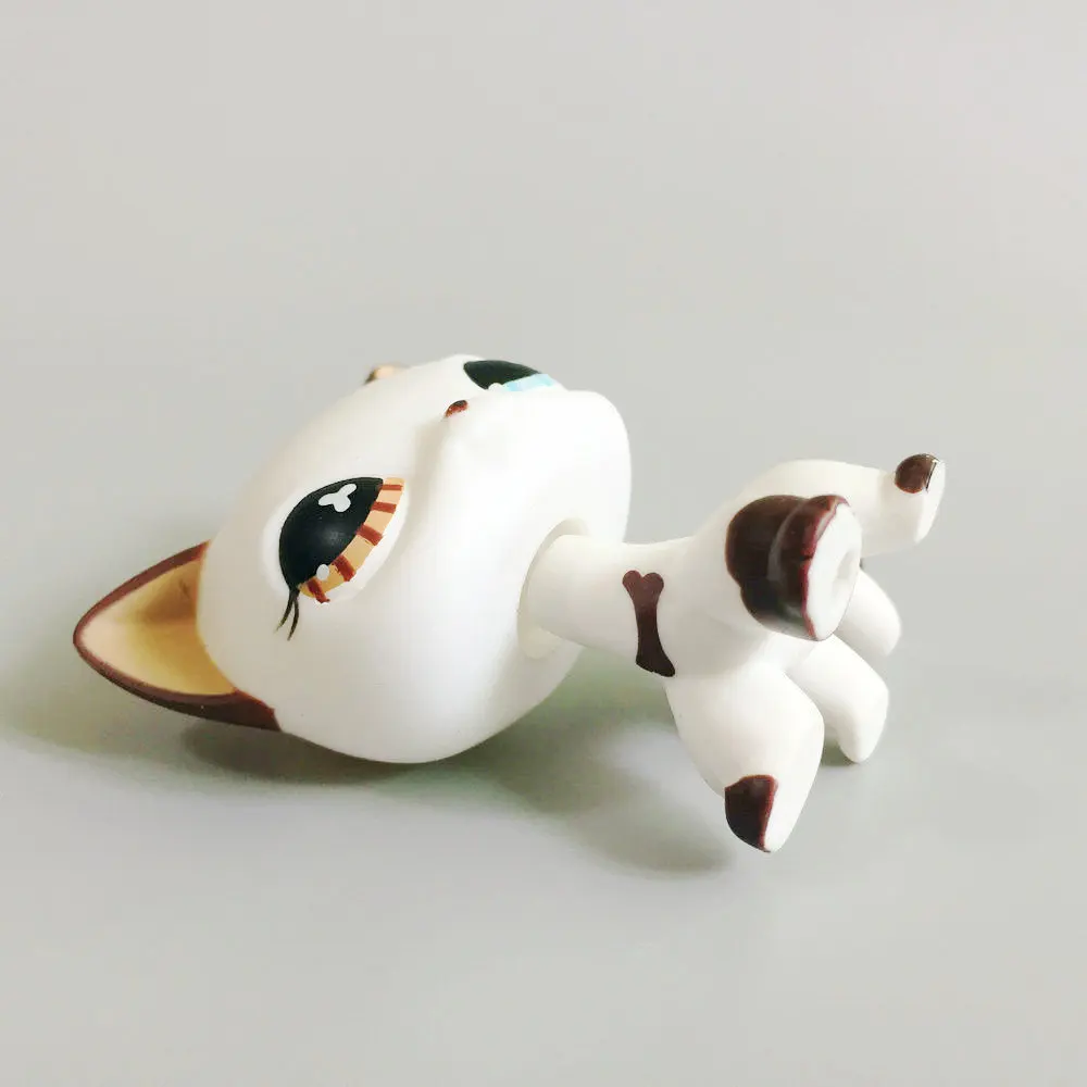 Маленький питомец животное OOAK белый короткий волос кошка ручная роспись фигурка