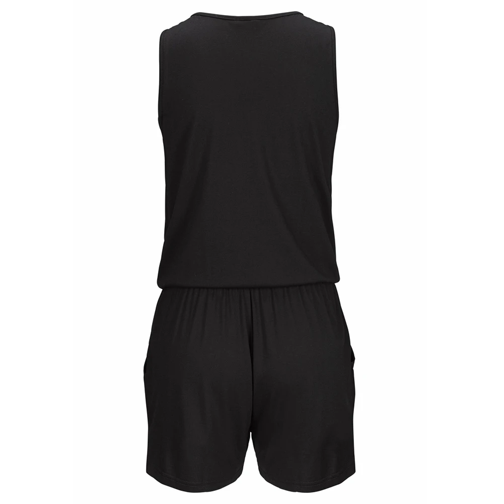 Сексуальный женский пляжный комбинезон на молнии с V-образным вырезом без